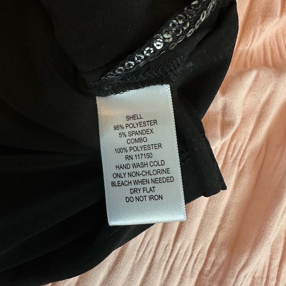 Quacker Factory Sequin Sparkle Long Sleeve Holiday Top Size 1X #1516 - Picture 7 of 9